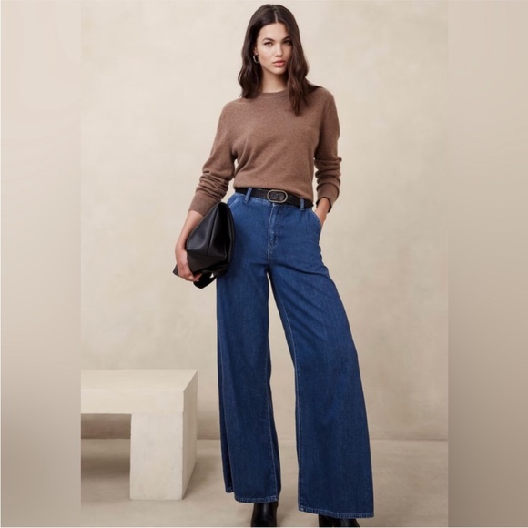 NWT Banana Republic Petite Luxe Jean High-Rise Trouser 27/4 - Picture 12 of 12